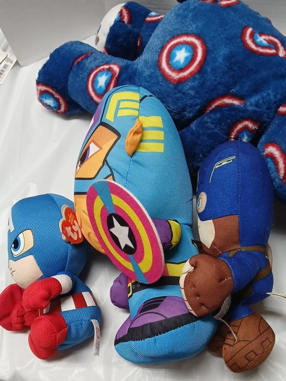Captain America Official Plush Lot Build A Bear Ty Marvel Kids Good Stuff